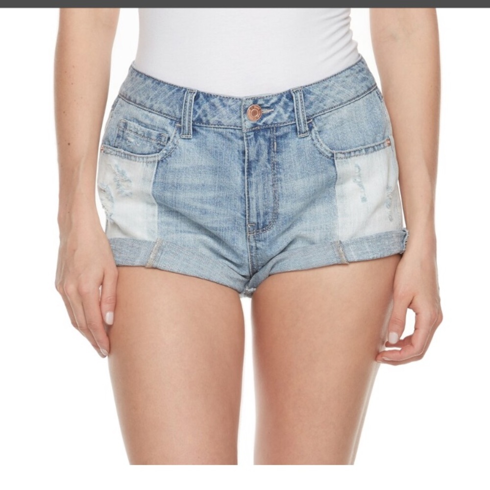 Mudd high-rise shortie shorts